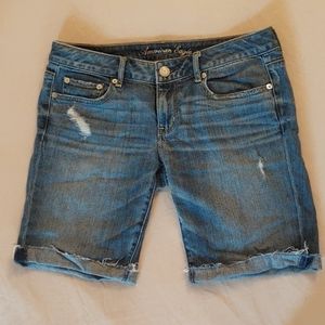 American Eagle Stretch Bermuda Jean Shorts 6